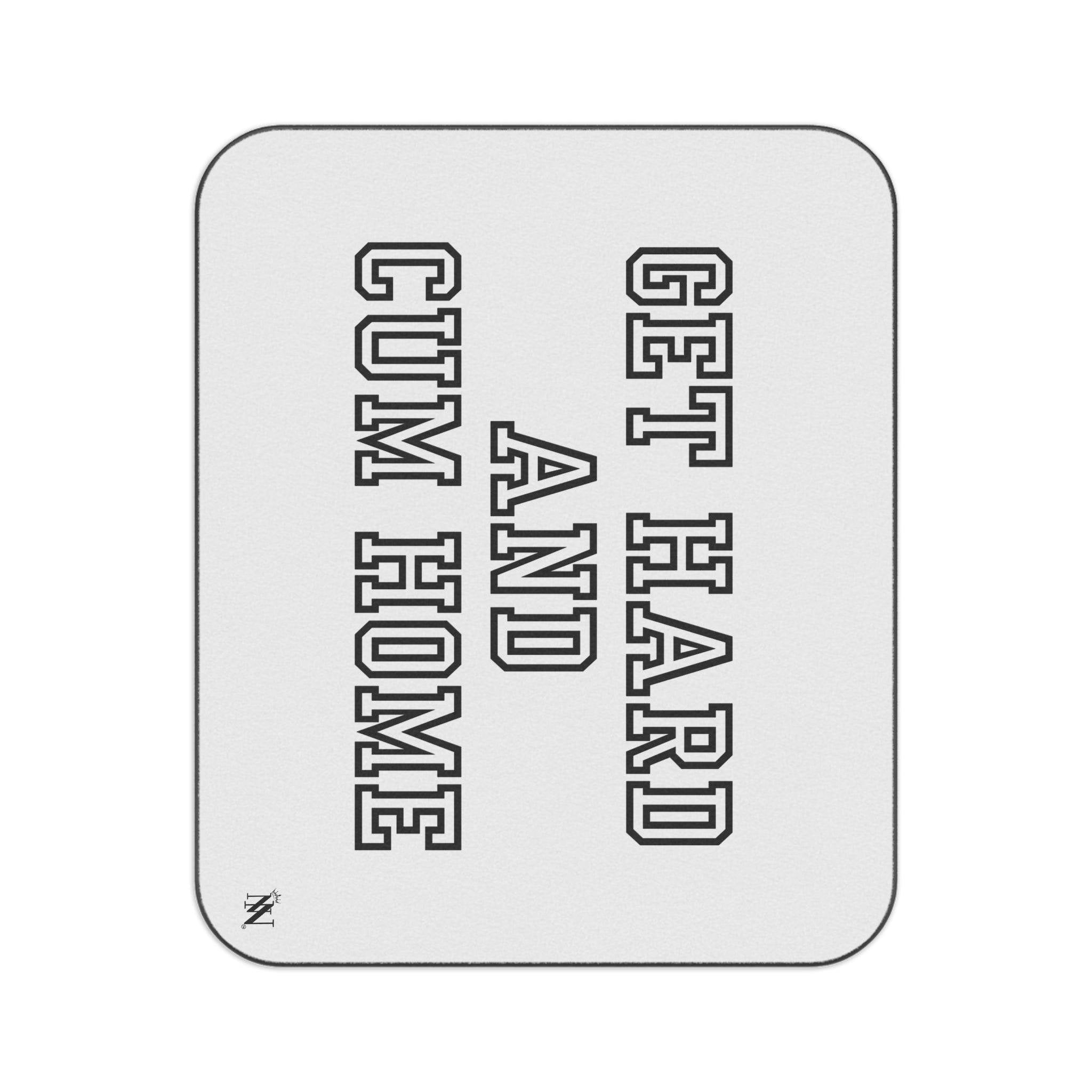 Get Hard and Cum Home | Mix Match Fun-Flirty Lovers’ Water-Resistant Blankets