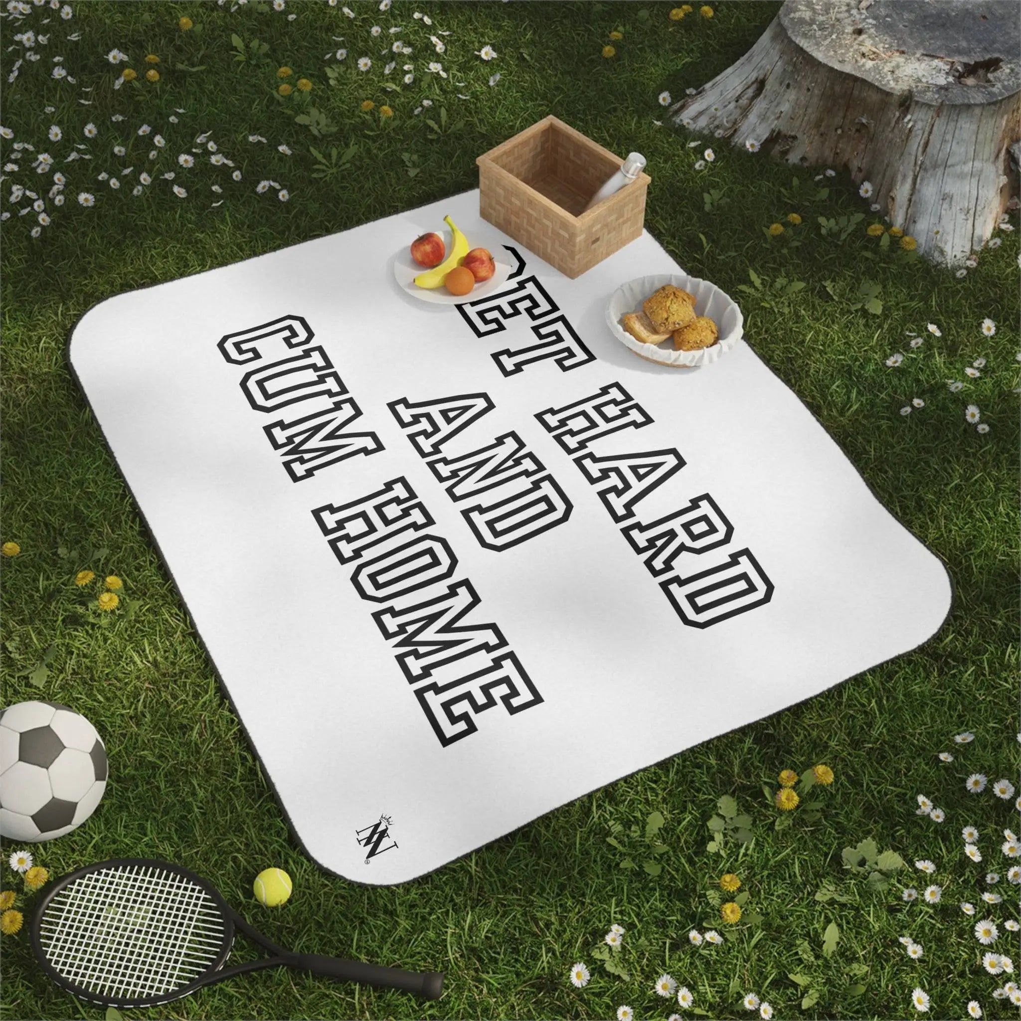 Get Hard and Cum Home | Mix Match Fun-Flirty Lovers’ Water-Resistant Blankets