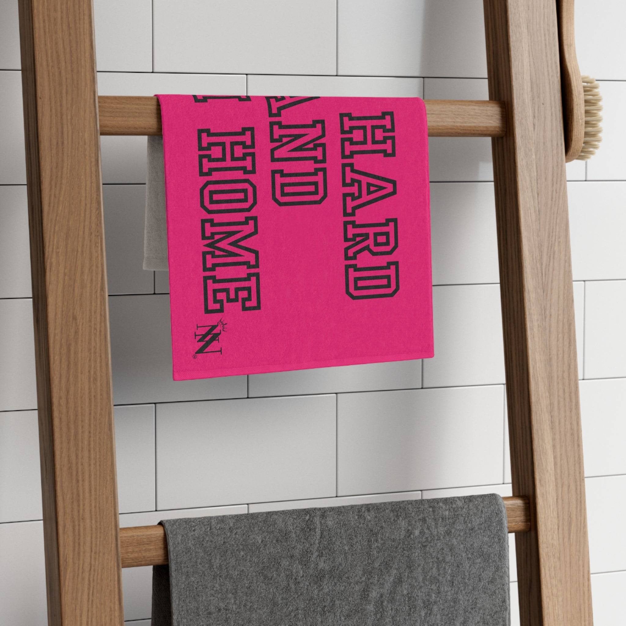 Get Hard and Cum Home Pink Mix & Match Soft Sex Towels | Naughty Lovers’ Gifts
