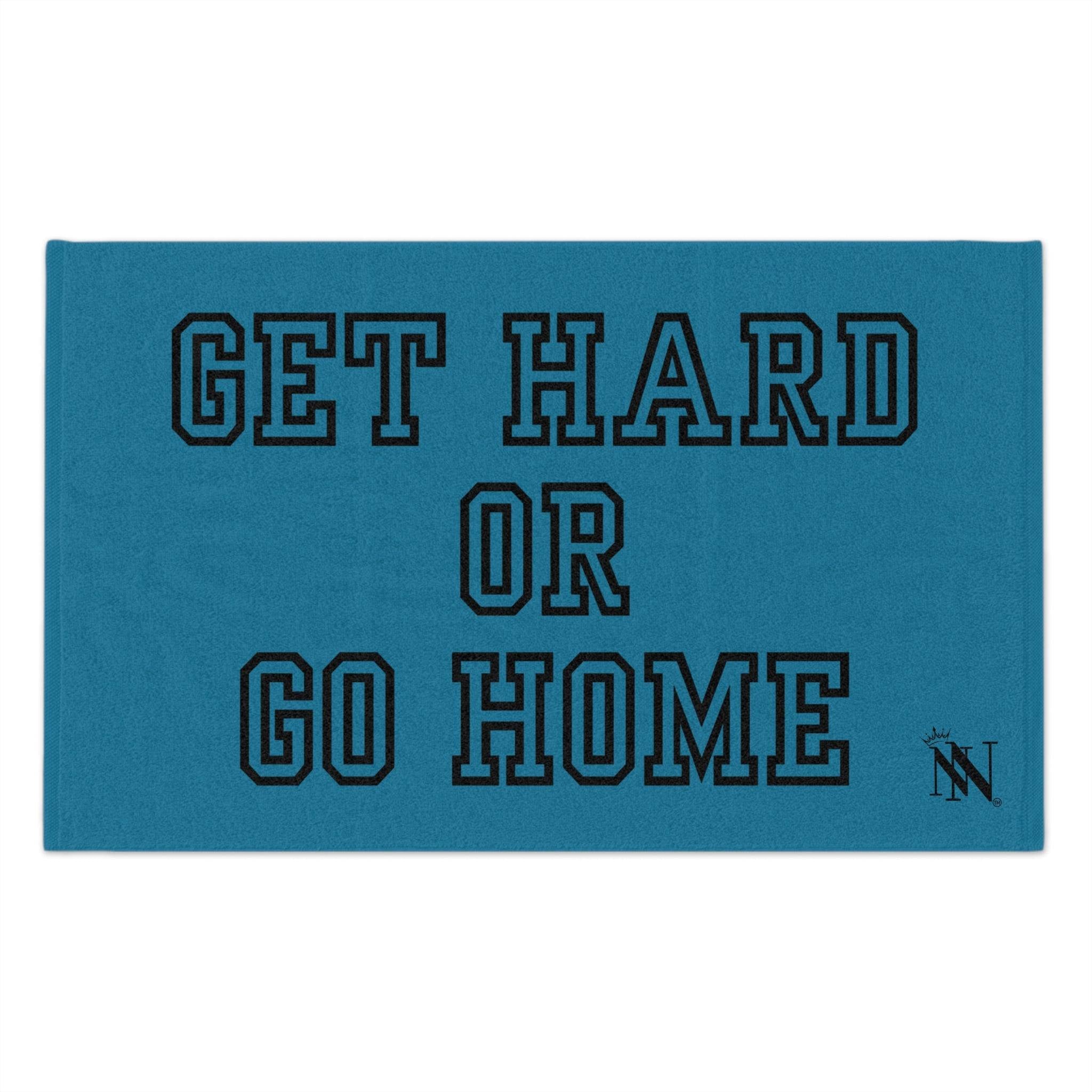 Get Hard or Go Home Blue Mix & Match Soft Sex Towels | Naughty Lovers’ Gifts