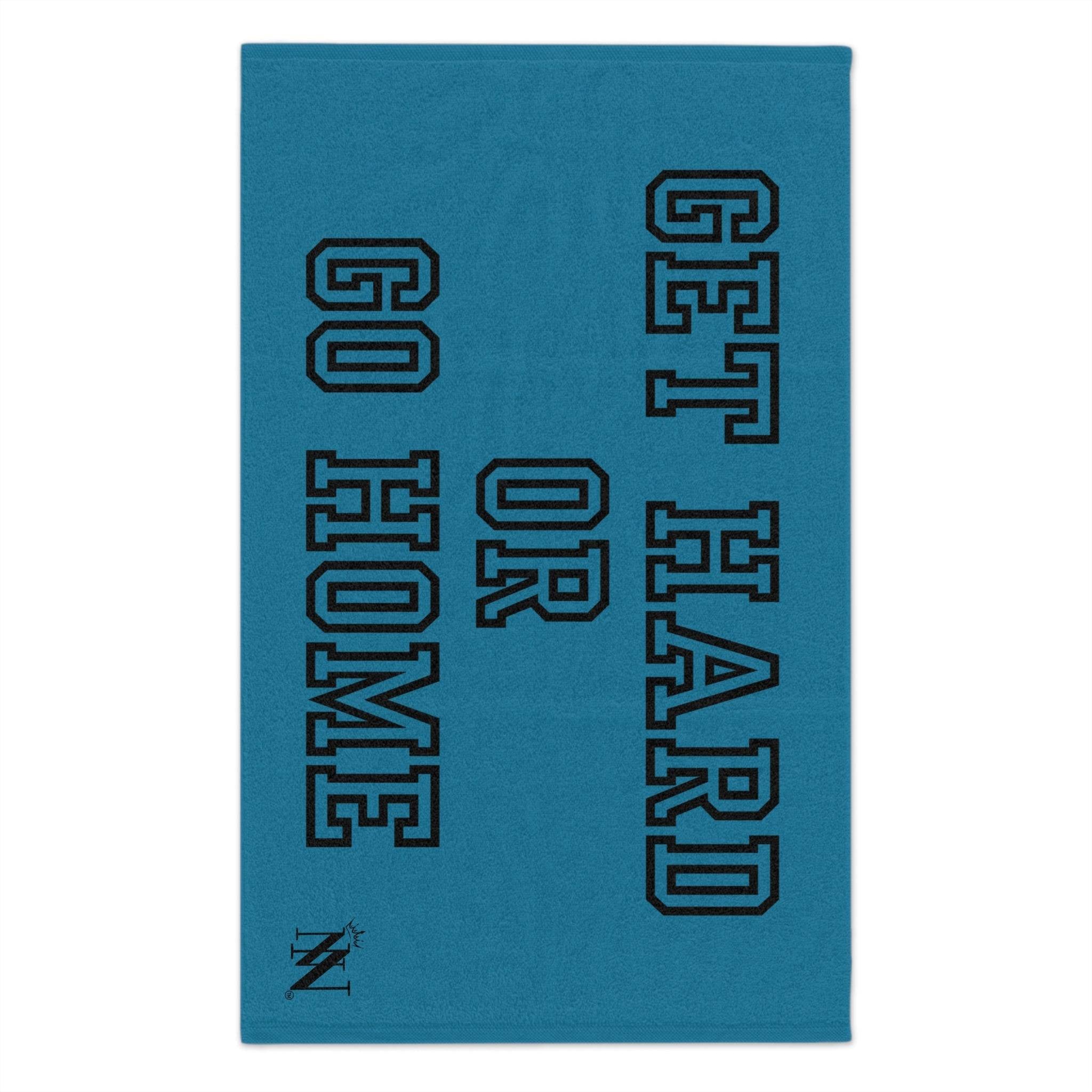 Get Hard or Go Home Blue Mix & Match Soft Sex Towels | Naughty Lovers’ Gifts