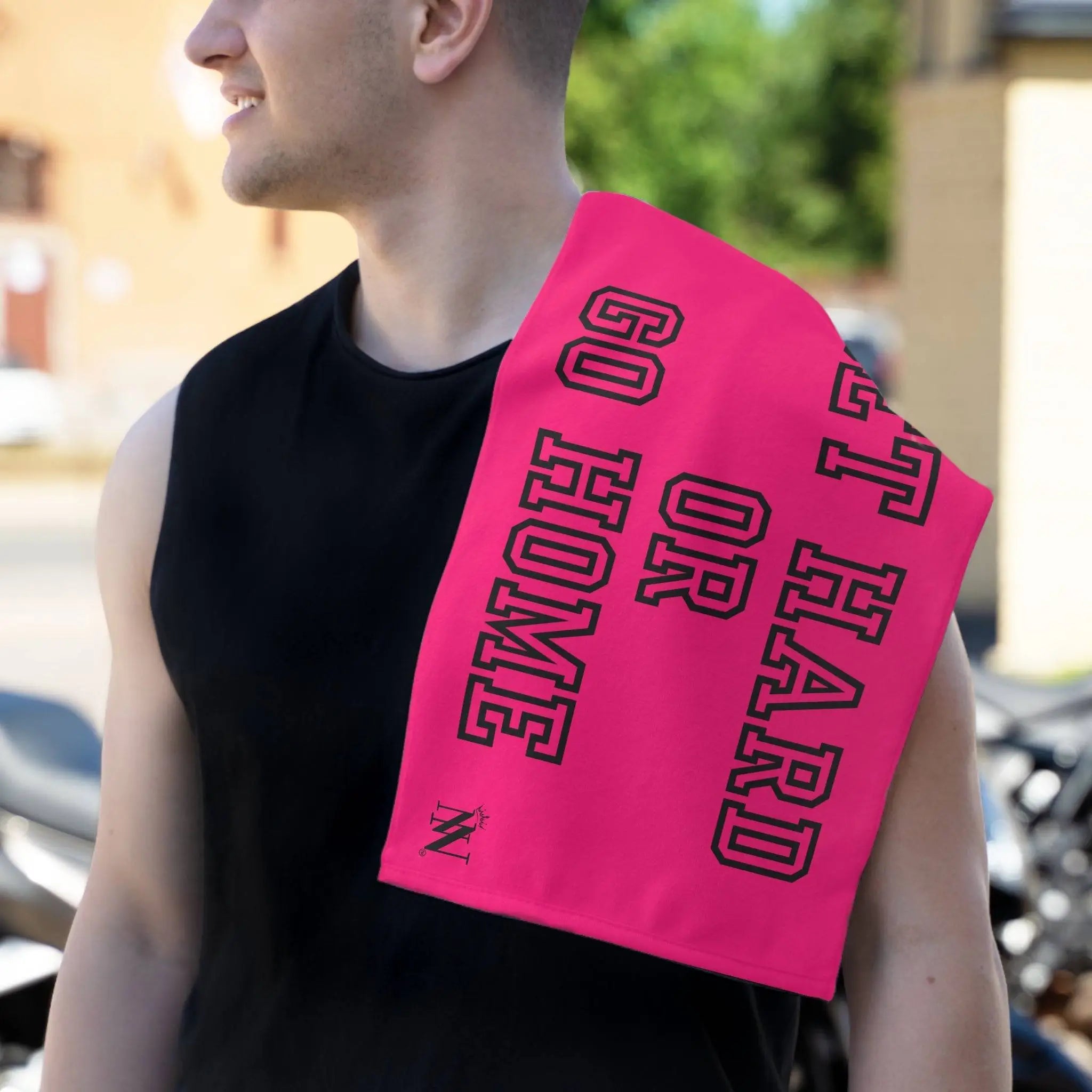 Get Hard or Go Home Pink Mix & Match Soft Sex Towels | Naughty Lovers’ Gifts