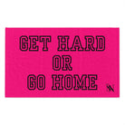 Get Hard or Go Home Pink Mix & Match Soft Sex Towels | Naughty Lovers’ Gifts