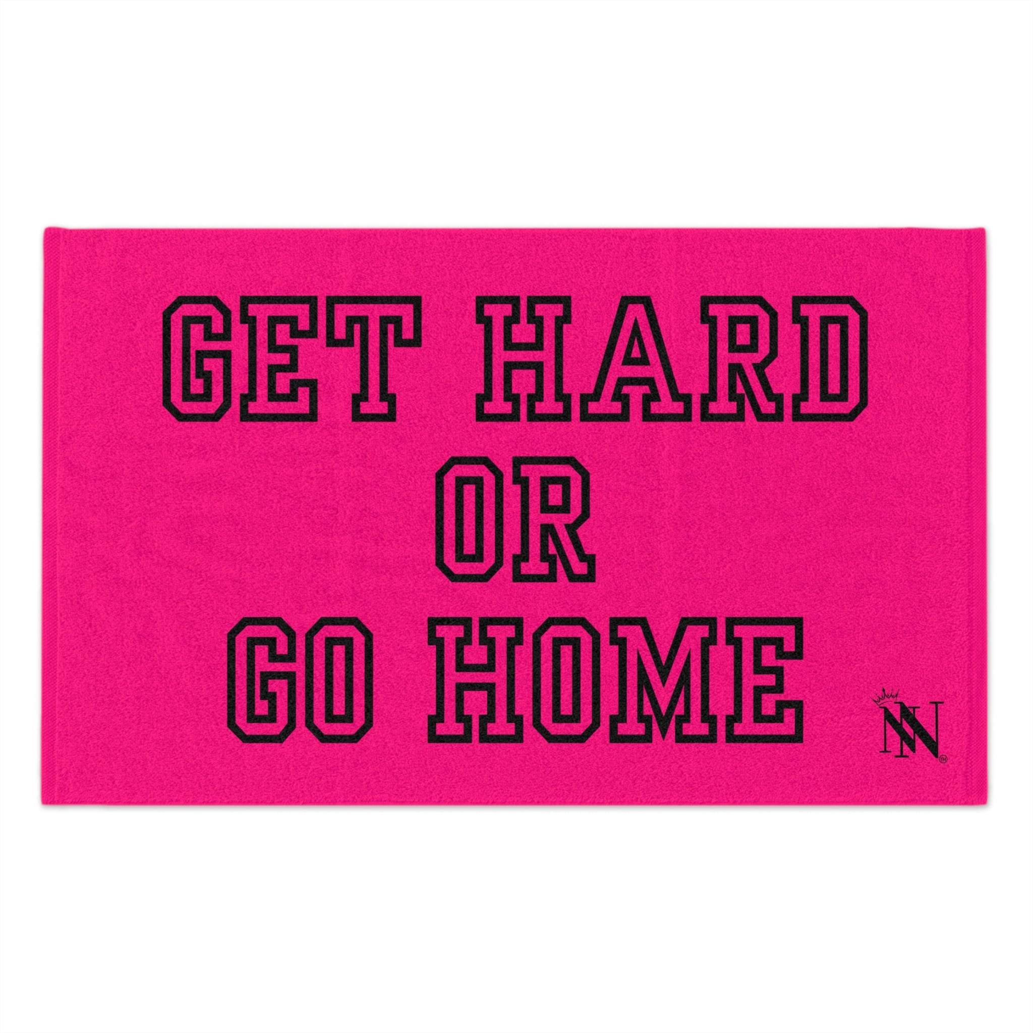 Get Hard or Go Home Pink Mix & Match Soft Sex Towels | Naughty Lovers’ Gifts
