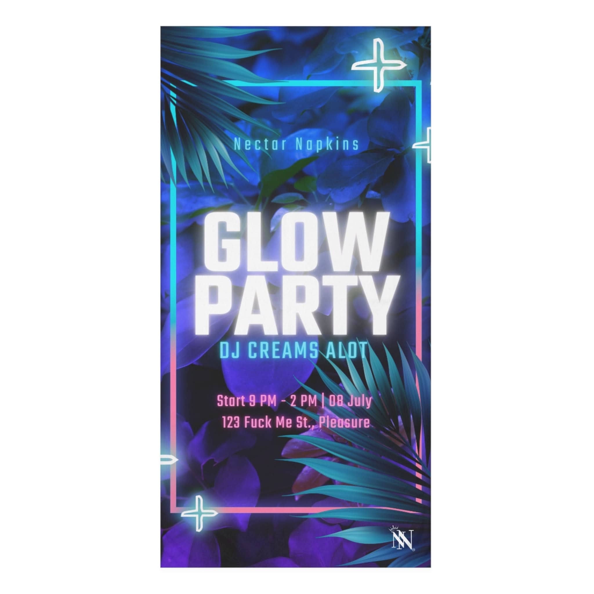 Glow Party | Mix & Match Naughty XL Fun-Flirty Lovers’ Towels