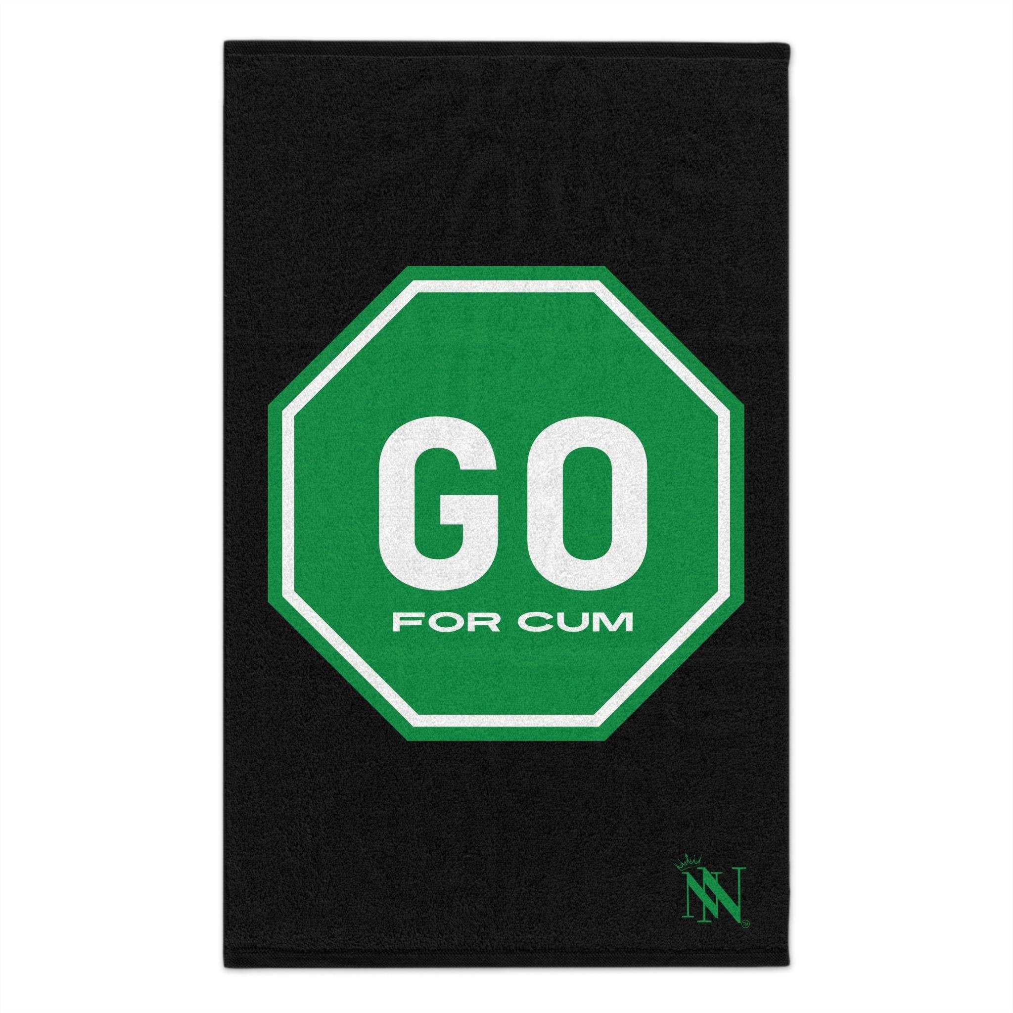 Go for Cum Black Mix & Match Soft Sex Towels | Flirty Lovers’ Gifts