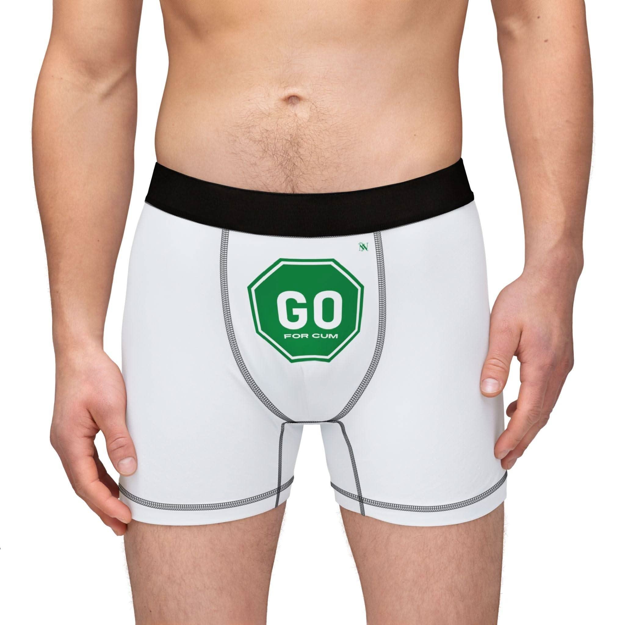 Go For Cum Sign | Mix & Match Fun-Flirty Lovers’ Boxer Briefs