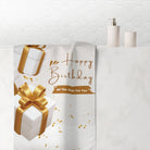 Gold Happy Birthday | Mix & Match Naughty XL Fun-Flirty Lovers’ Towels