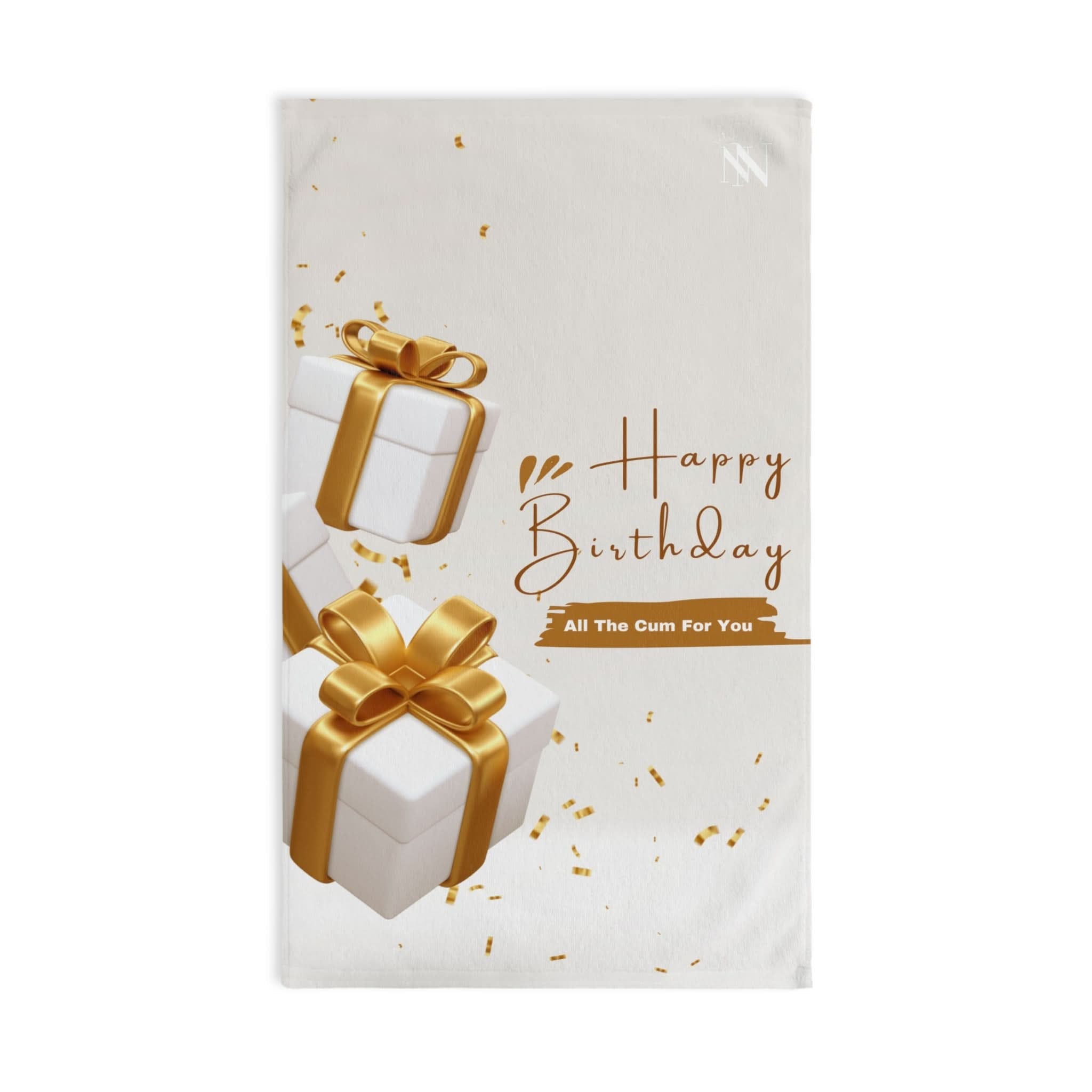 Gold Happy Birthday | Mix & Match Original Fun-Flirty Lovers’ Towels
