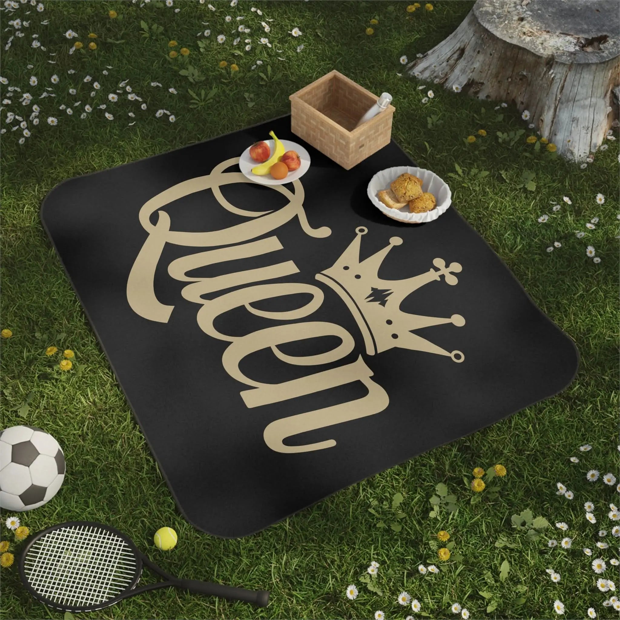 Gold Queen | Mix Match Fun-Flirty Lovers’ Water-Resistant Blankets