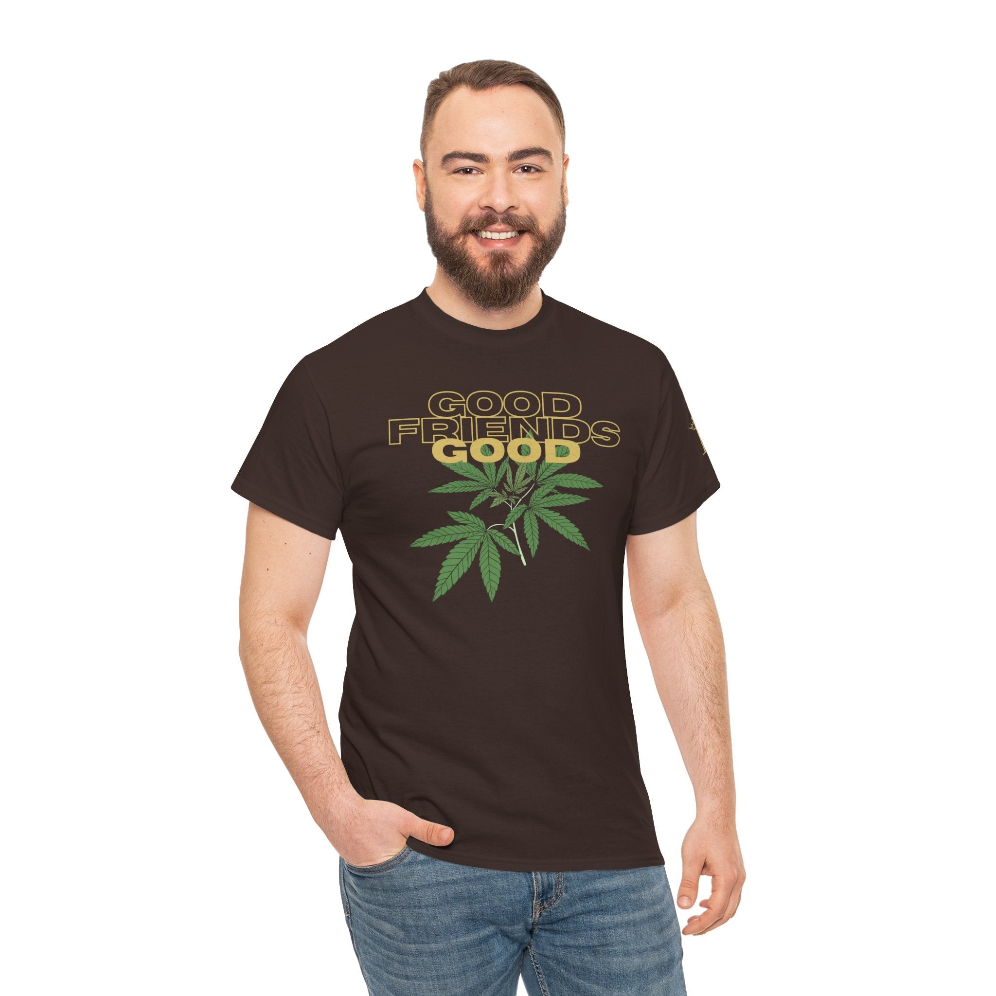 Good Friends Good Weed | Mix & Match 100% Cotton Unisex Fun-Flirty Lovers’ Tees