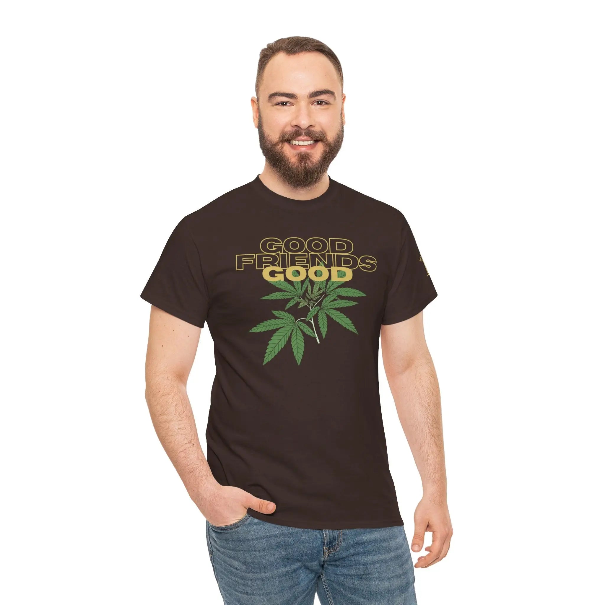 Good Friends Good Weed | Mix & Match 100% Cotton Unisex Fun-Flirty Lovers’ Tees