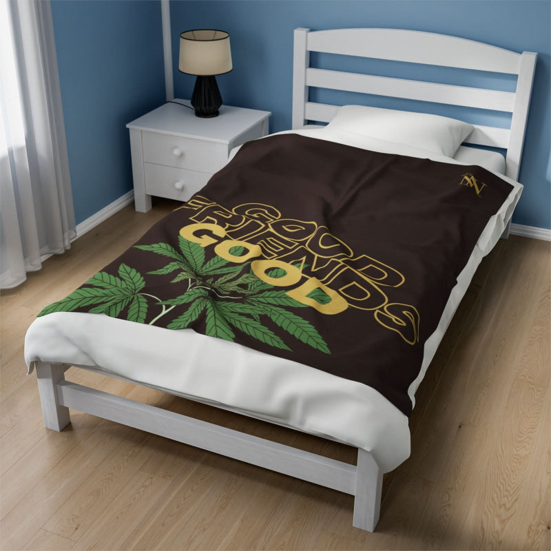 Good Friends Good Weed | Mix & Match Fun-Flirty Lovers’ Blankets