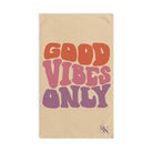 Good Vibes Only Retro Light Orange | Mix & Match Original Fun-Flirty Lovers’ Towels