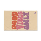 Good Vibes Only Retro Light Orange | Mix & Match Original Fun-Flirty Lovers’ Towels