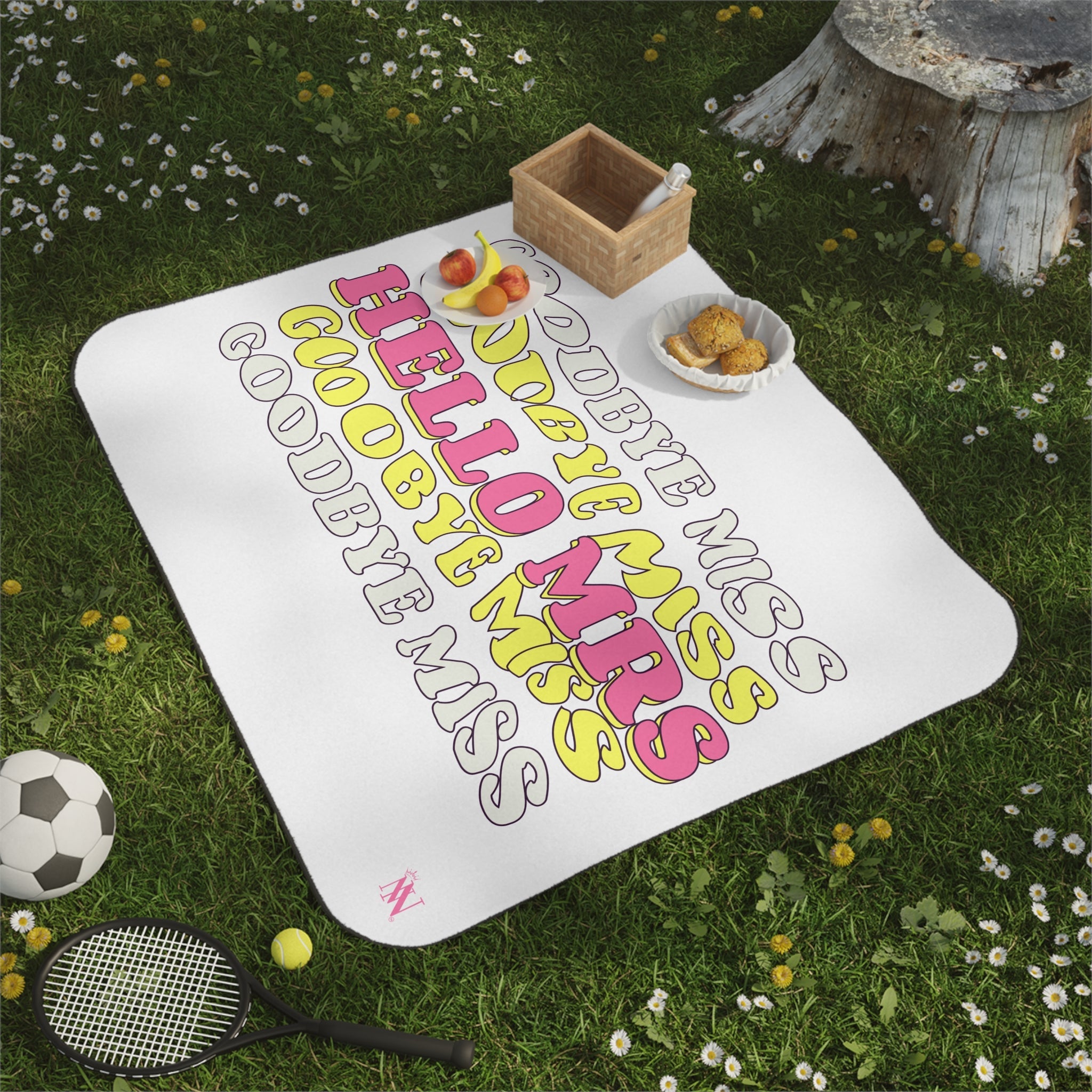 Goodbye Miss Hello Mrs | Mix Match Fun-Flirty Lovers’ Water-Resistant Blankets