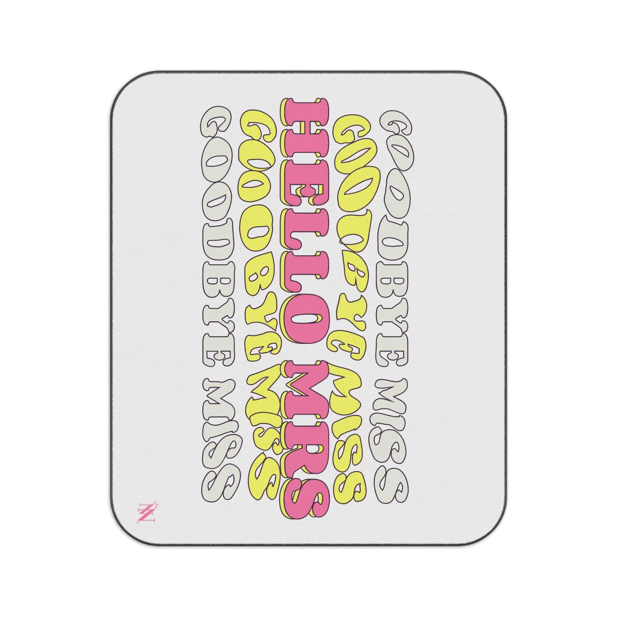 Goodbye Miss Hello Mrs | Mix Match Fun-Flirty Lovers’ Water-Resistant Blankets
