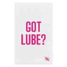 Got Lube? White | Mix & Match Soft Fun-Flirty Lovers’ Towels