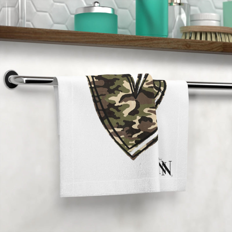 Green Camo Heart | Mix & Match Lils’ Fun-Flirty Lovers’ Towels