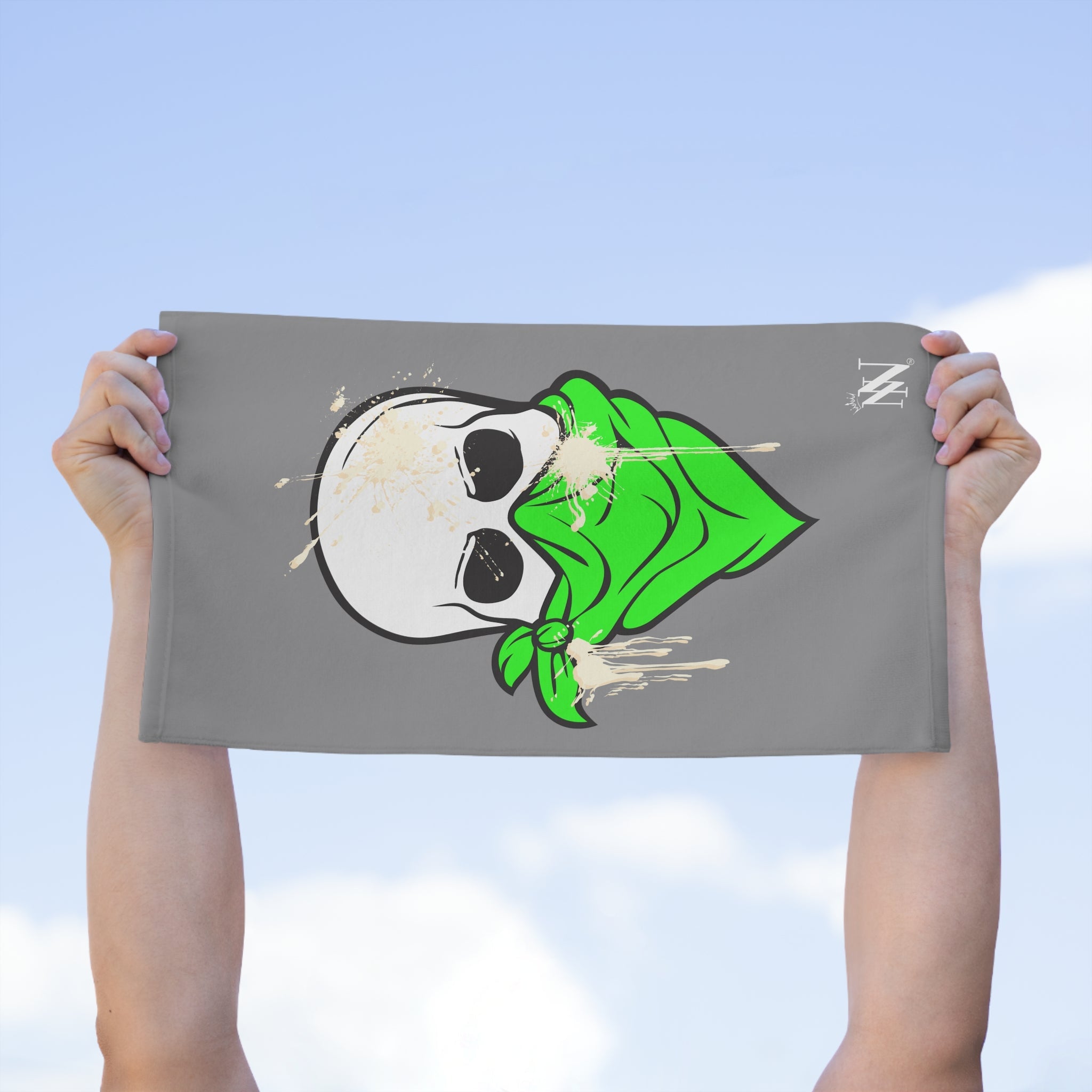 Green Cum Bandit Grey | Mix & Match Soft Fun-Flirty Lovers’ Towels