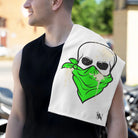 Green Cum Bandit White | Mix & Match Soft Fun-Flirty Lovers’ Towels