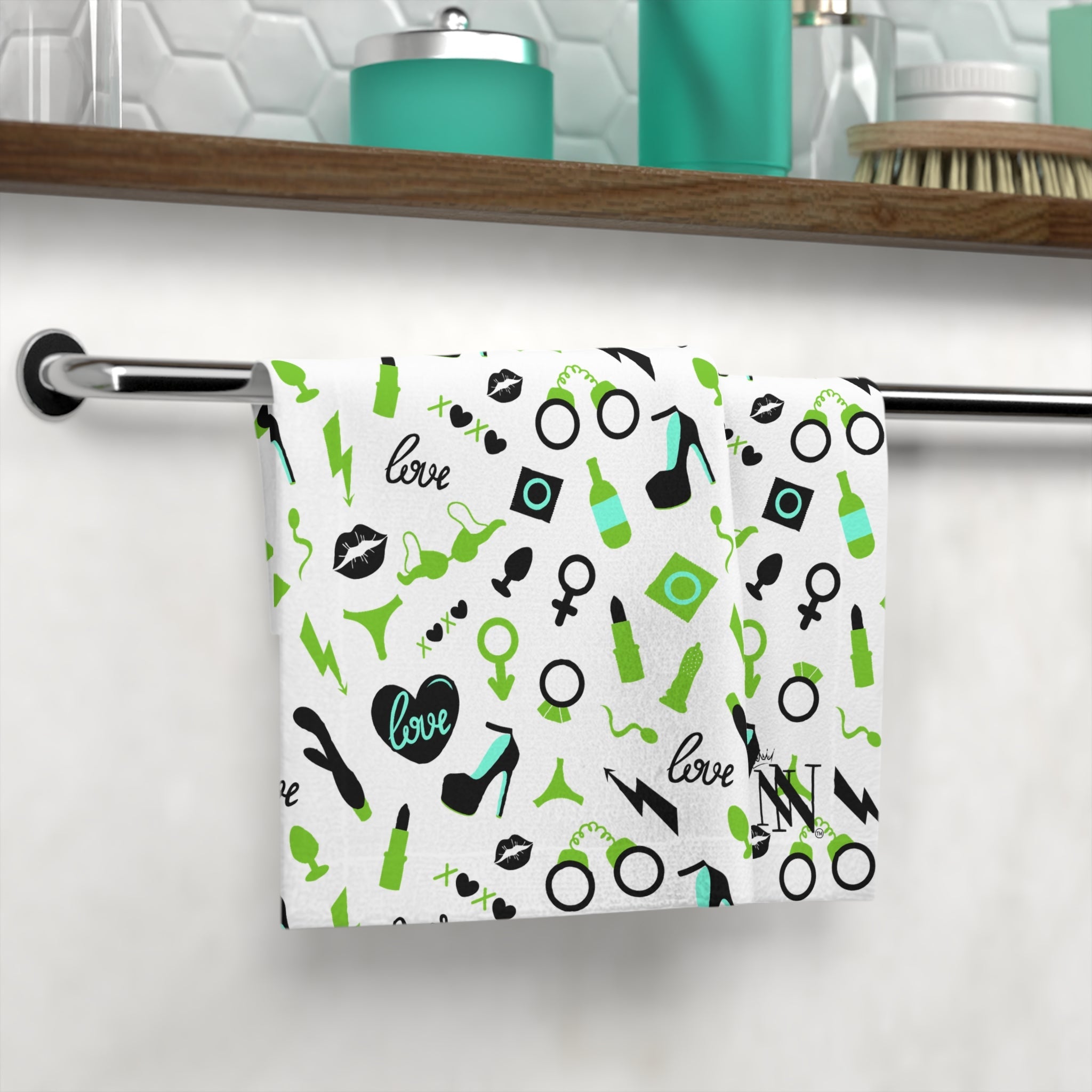 Green Sex Toys | Mix & Match Lils’ Fun-Flirty Lovers’ Towels