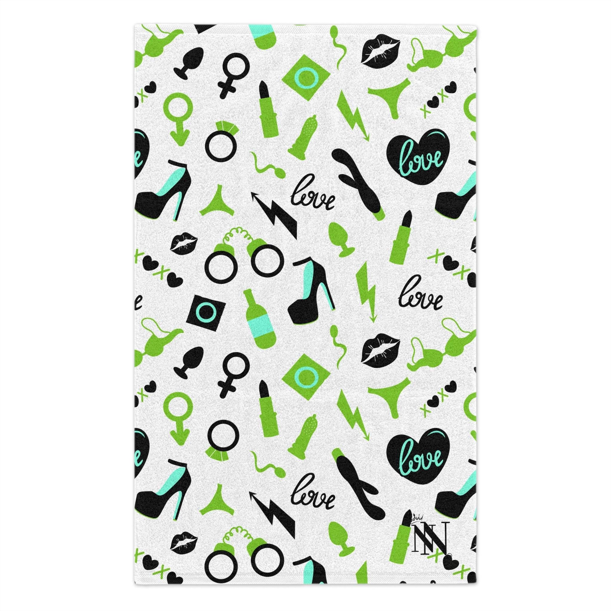 Green Sex Toys | Mix & Match Soft Fun-Flirty Lovers’ Towels