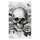 Grey Washed Skull & Roses | Mix & Match Soft Fun-Flirty Lovers’ Towels