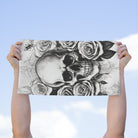 Grey Washed Skull & Roses | Mix & Match Soft Fun-Flirty Lovers’ Towels