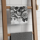 Grey Washed Skull & Roses | Mix & Match Soft Fun-Flirty Lovers’ Towels