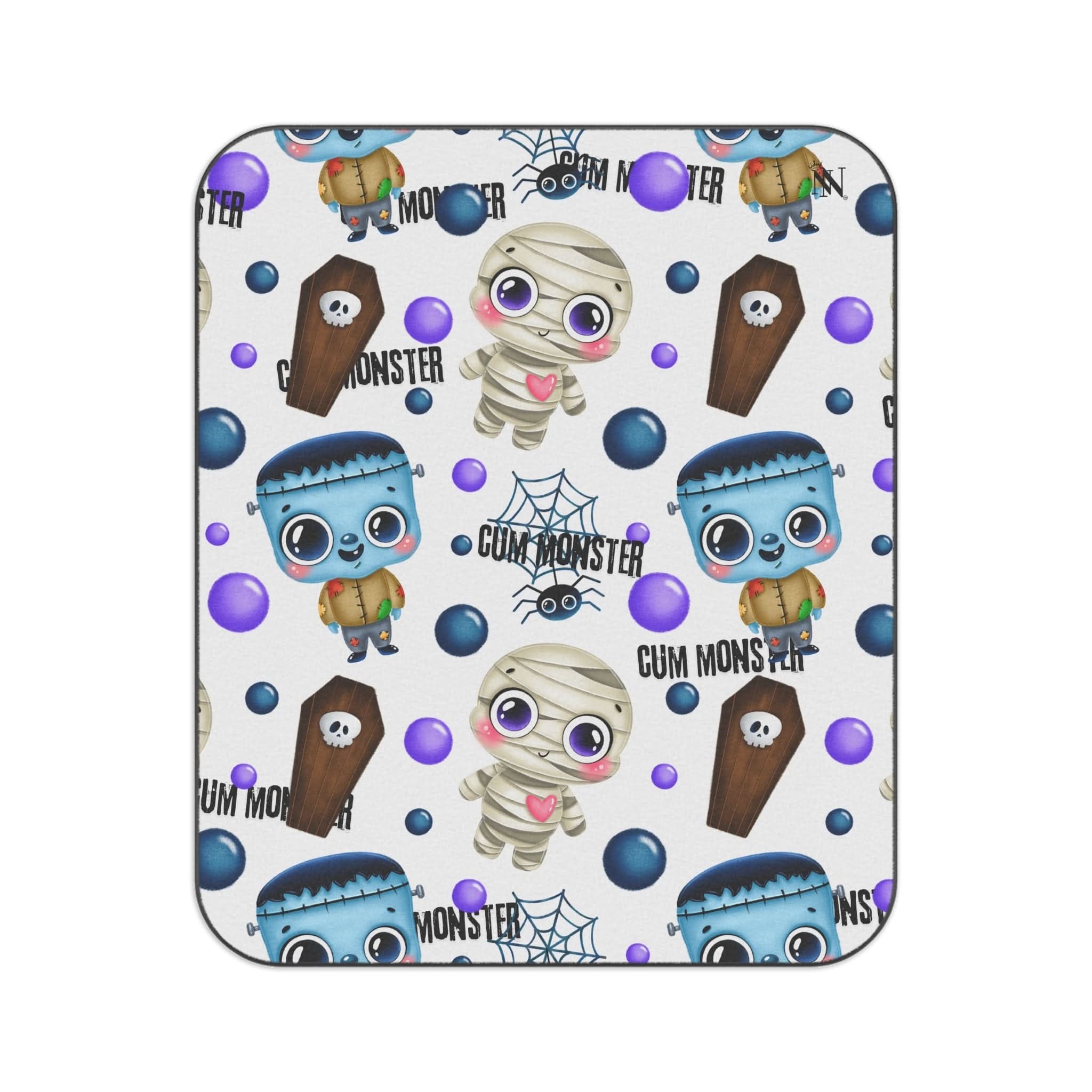 Halloween Cum Monster | Mix Match Fun-Flirty Lovers’ Water-Resistant Blankets