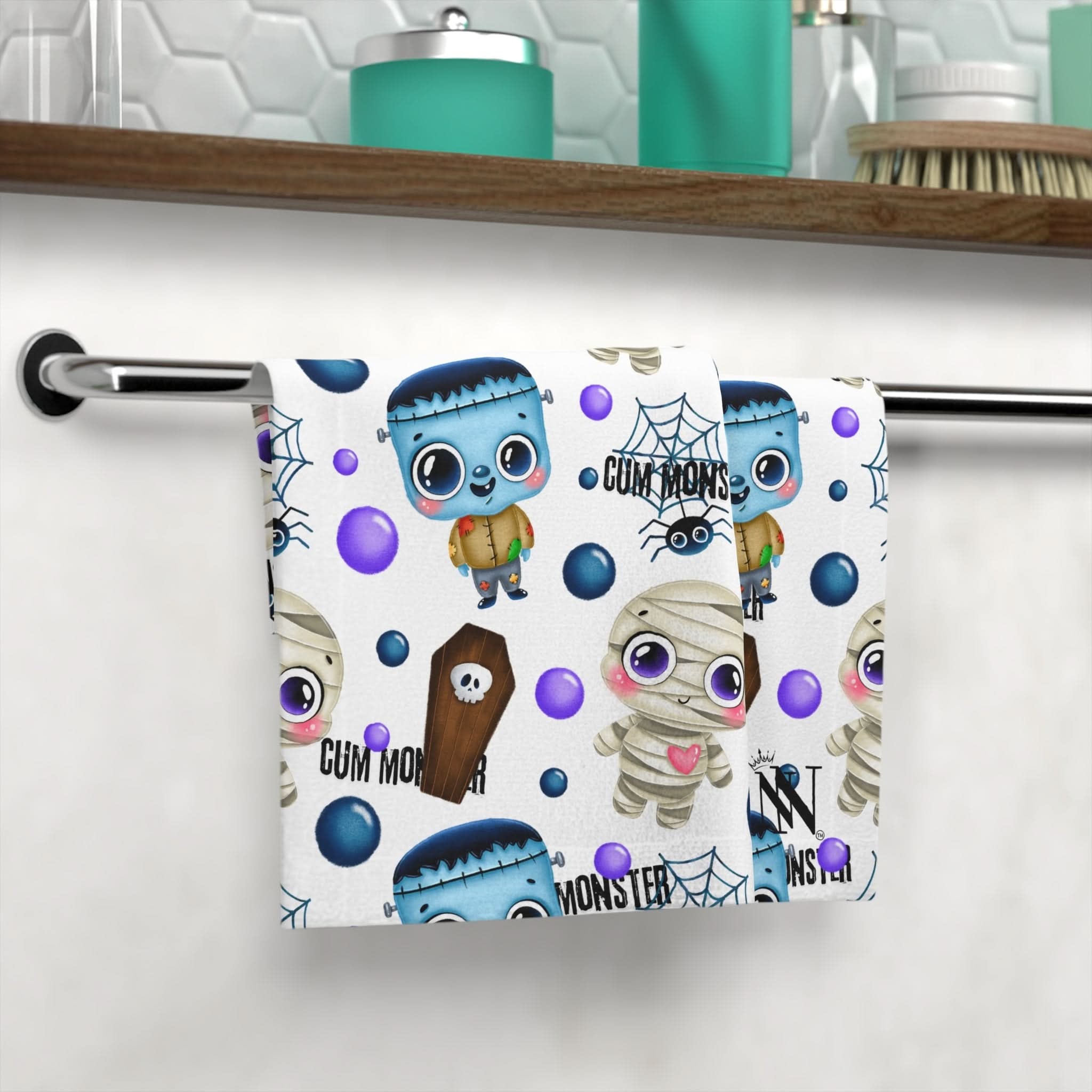 Halloween Cum Monster | Mix & Match Lils’ Fun-Flirty Lovers’ Towels