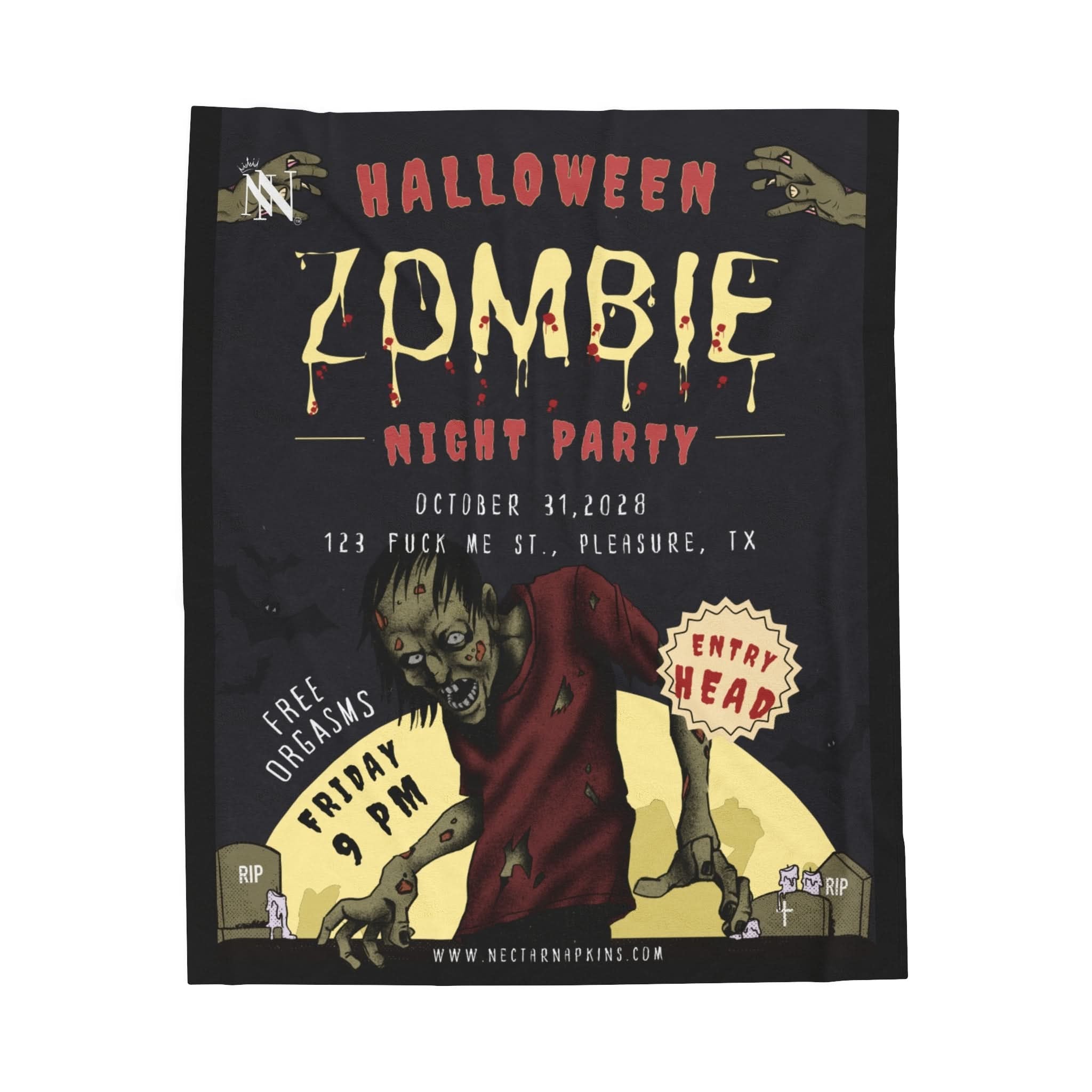 Halloween Zombie Party | Mix & Match Fun-Flirty Lovers’ Blankets