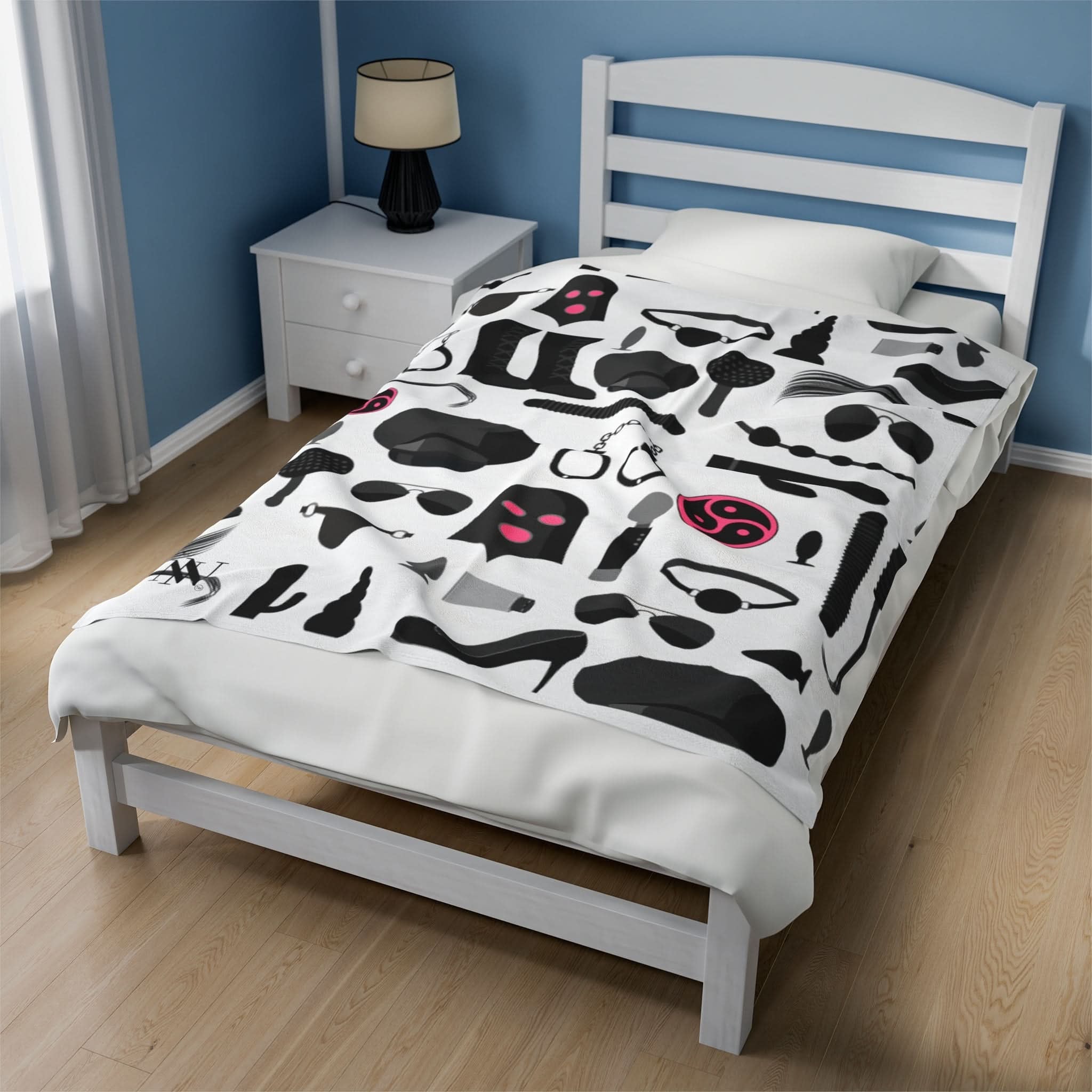 Handcuffs Bondage Flirty Love Sex Blanket | Luxuriously Soft & Plush