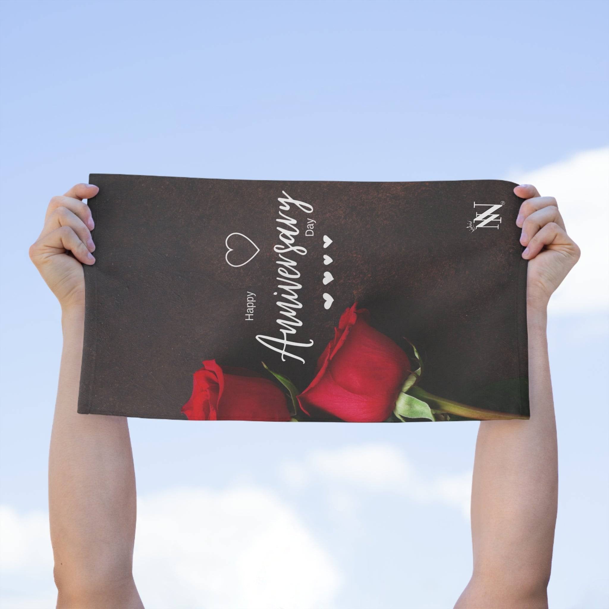 Happy Anniversary Day | Mix & Match Soft Fun-Flirty Lovers’ Towels