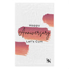 Happy Anniversary Let’s Cum | Mix & Match Soft Fun-Flirty Lovers’ Towels