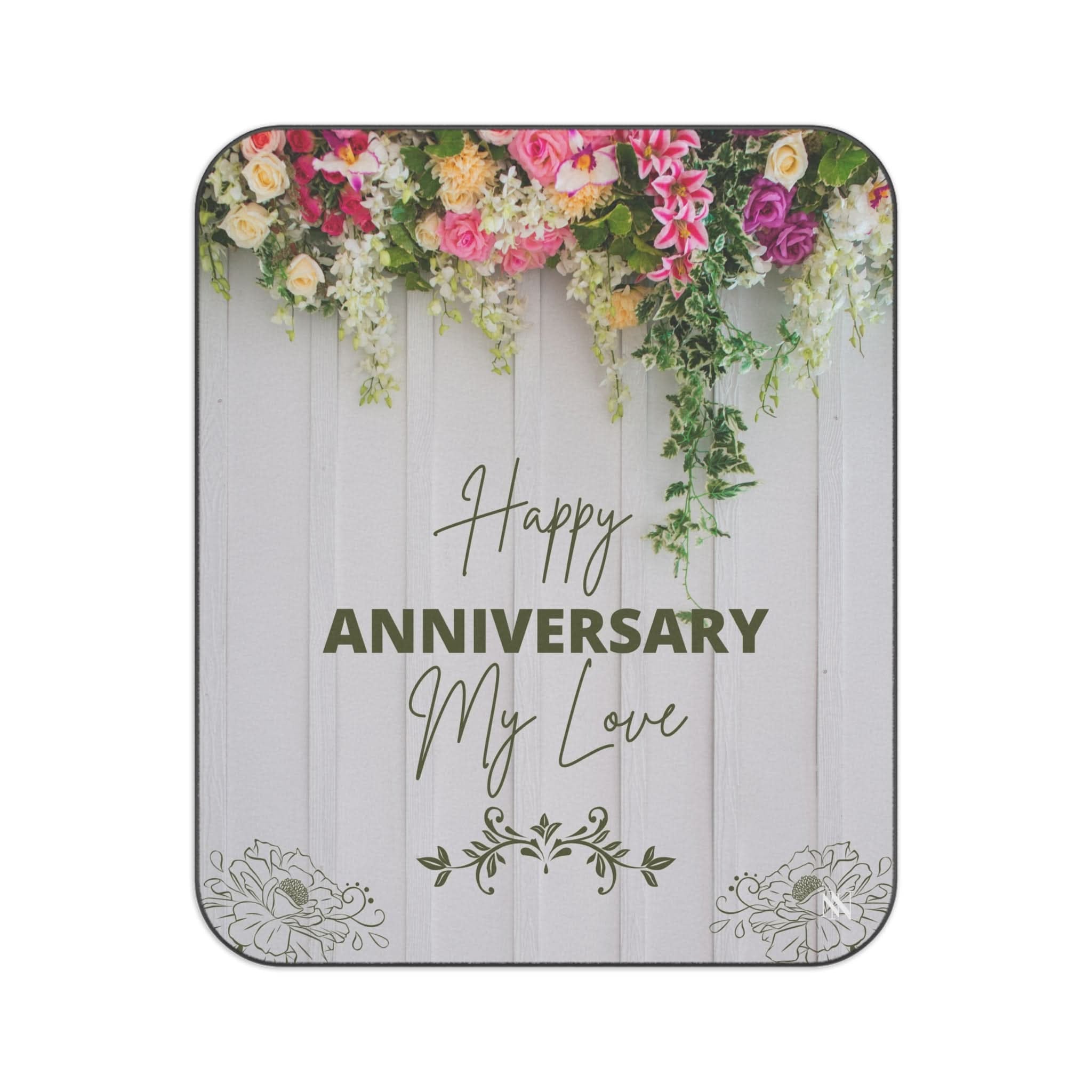 Happy Anniversary | Mix Match Fun-Flirty Lovers’ Water-Resistant Blankets