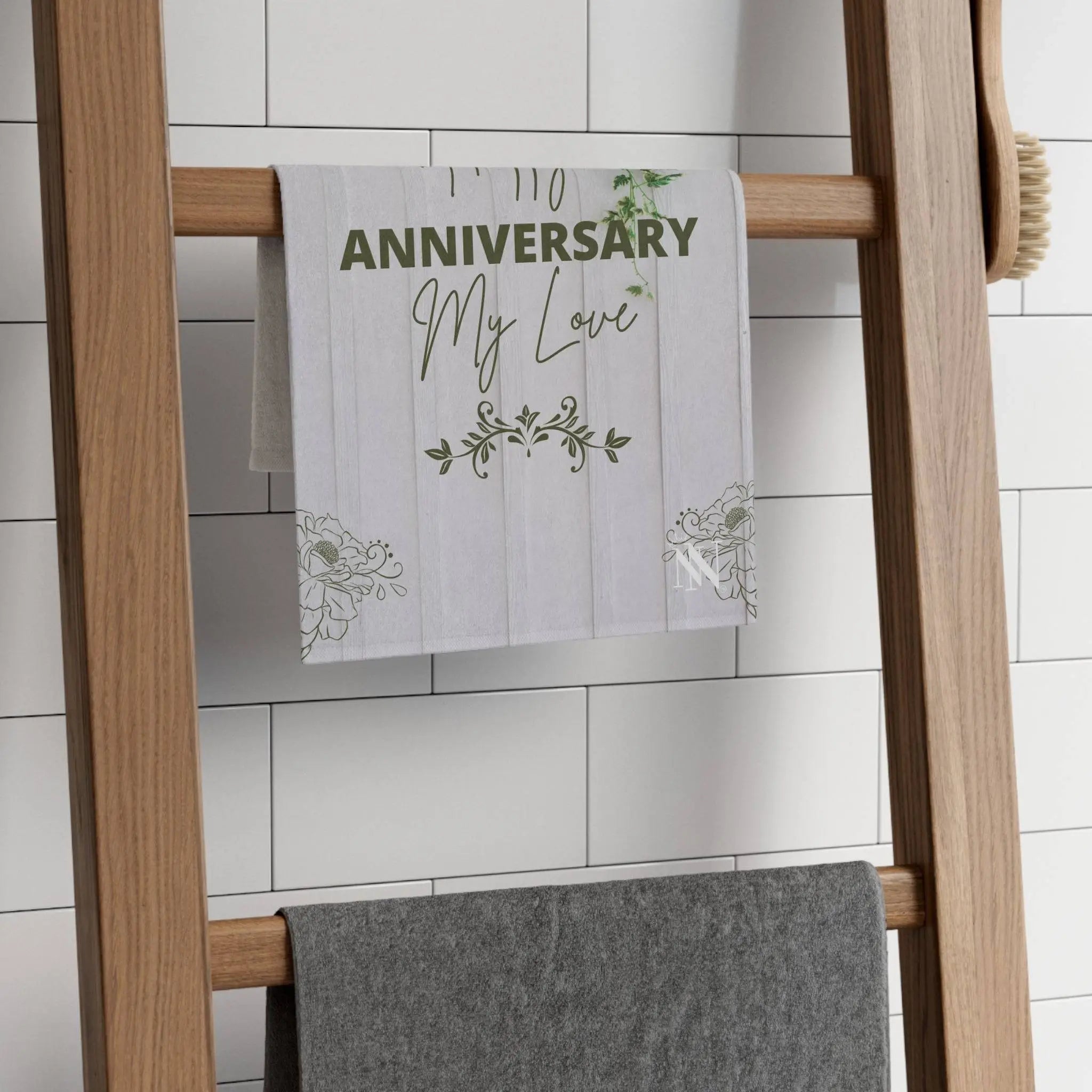 Happy Anniversary My Love | Mix & Match Soft Fun-Flirty Lovers’ Towels