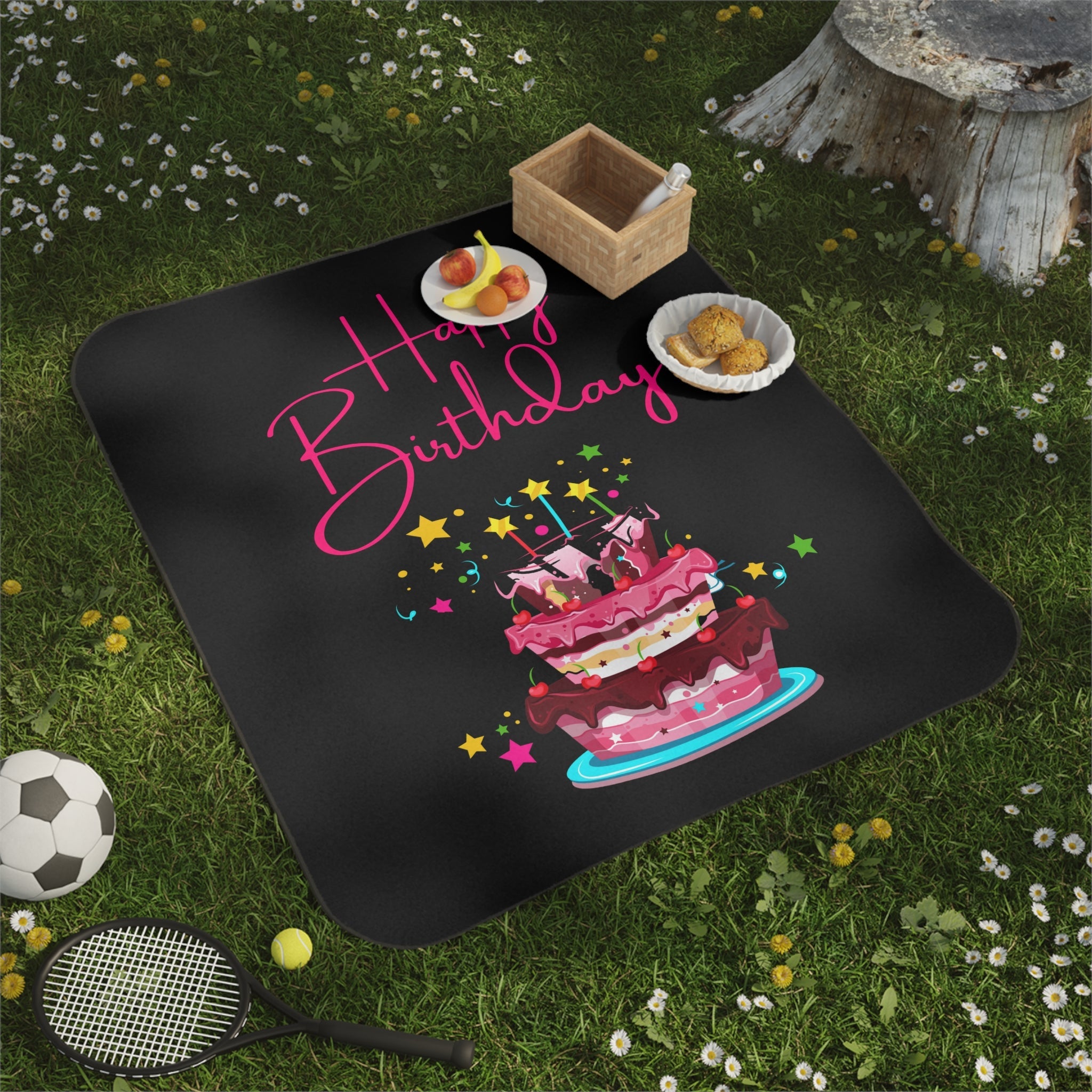 Happy Birthday Cake | Mix Match Fun-Flirty Lovers’ Water-Resistant Blankets