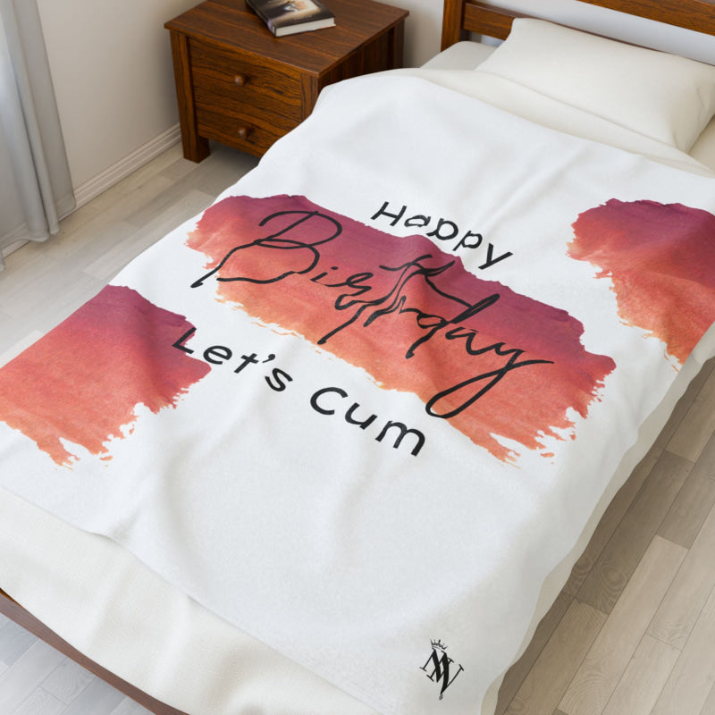 Happy Birthday Let’s Cum | Mix & Match Fun-Flirty Lovers’ Blankets