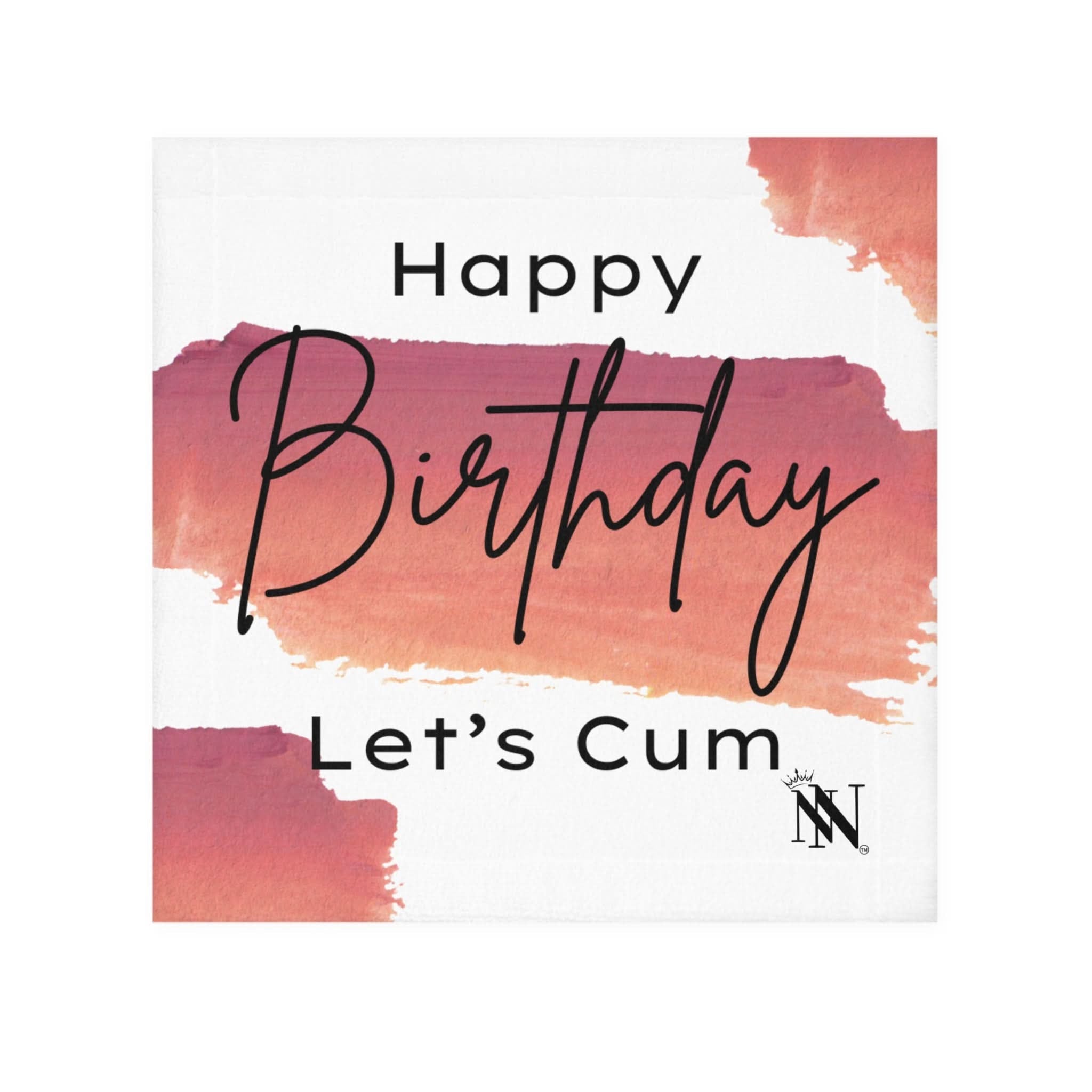 Happy Birthday Let’s Cum | Mix & Match Lils’ Fun-Flirty Lovers’ Towels