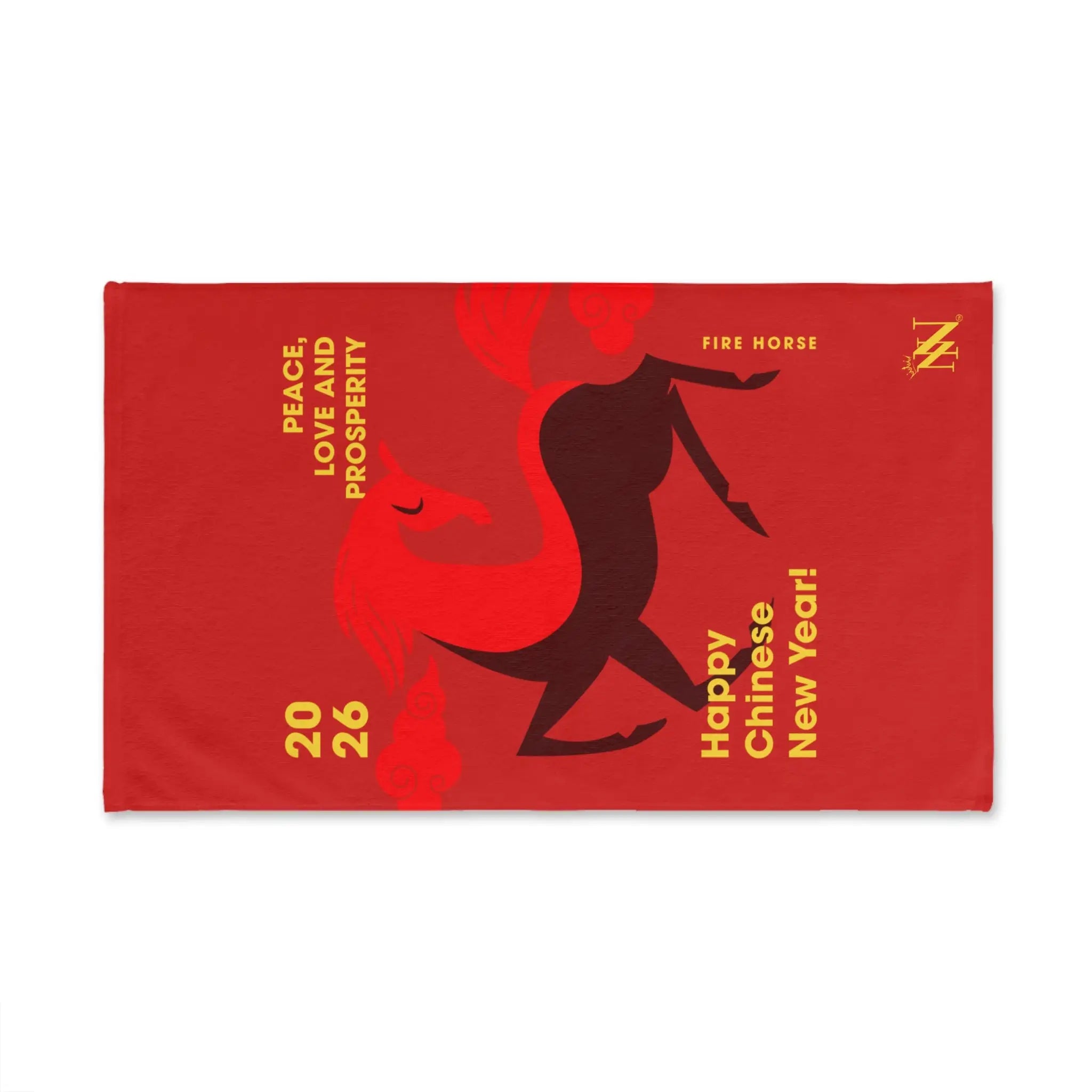 Happy Chinese New Year Fire Horse | Mix & Match Classic Fun-Flirty Lovers’ Towels