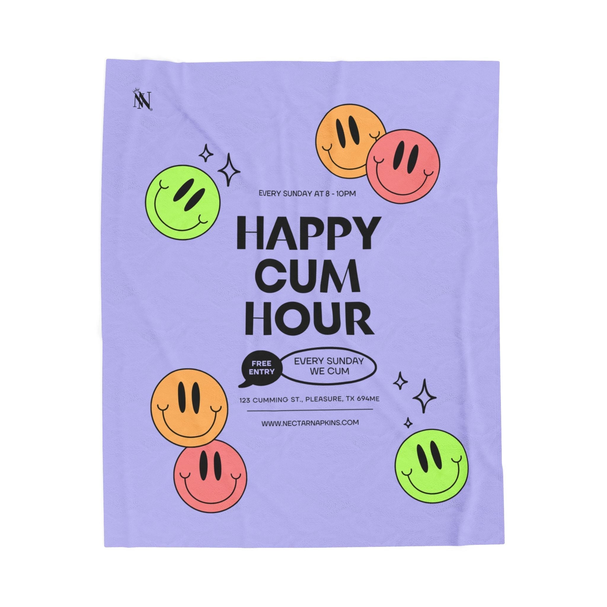 Happy Cum Hour | Mix & Match Fun-Flirty Lovers’ Blankets