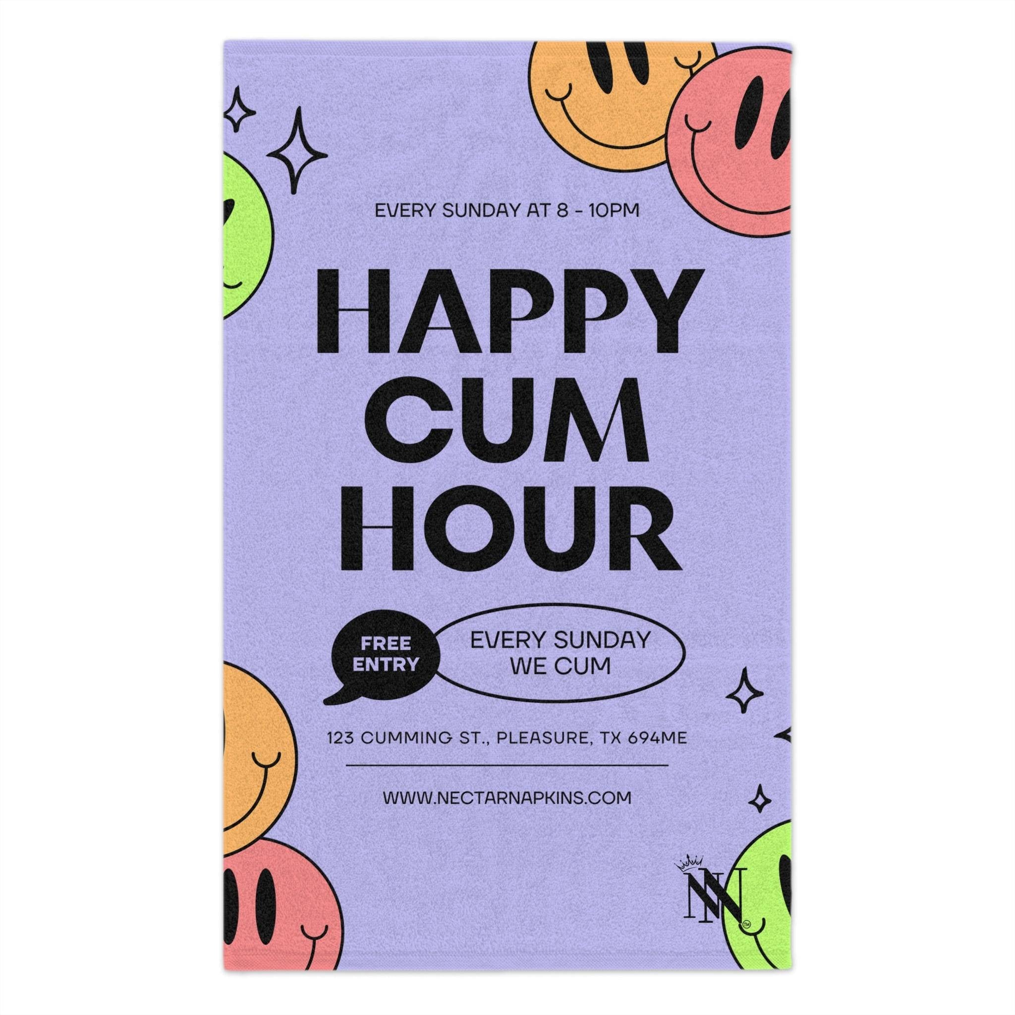 Happy Cum Hour | Mix & Match Soft Fun-Flirty Lovers’ Towels