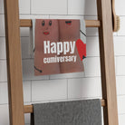 Happy Cumiversary Finger | Mix & Match Soft Fun-Flirty Lovers’ Towels
