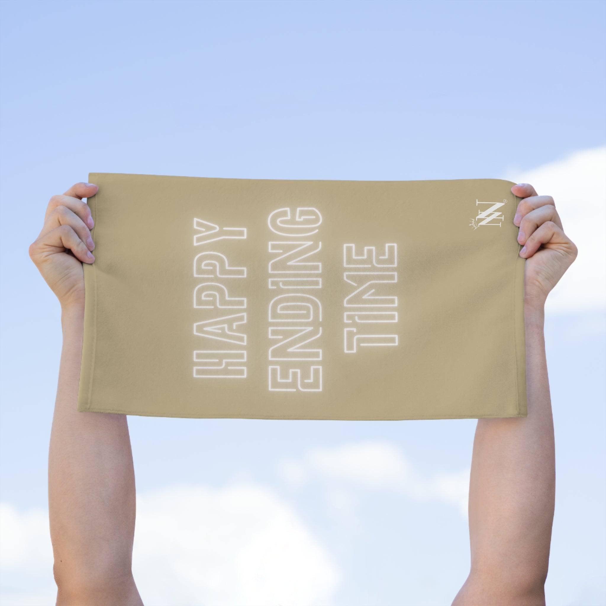 Happy Ending Time Gold Mix & Match Soft Sex Towels | Naughty Lovers’ Gifts