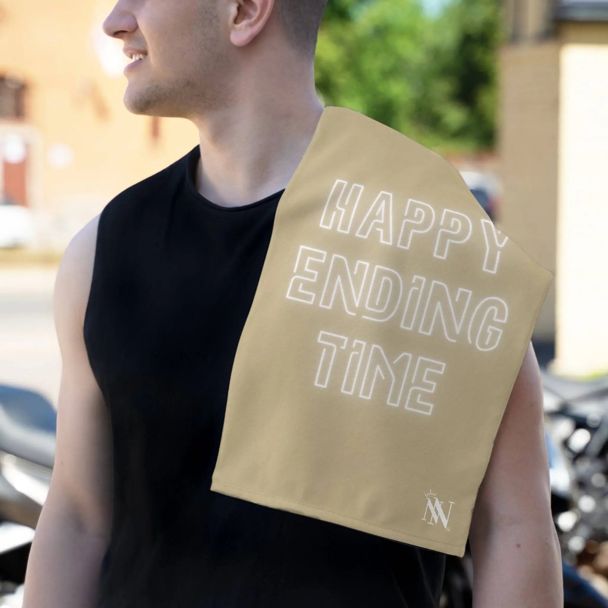 Happy Ending Time Gold Mix & Match Soft Sex Towels | Naughty Lovers’ Gifts