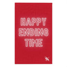 Happy Ending Time Red Mix & Match Soft Sex Towels | Naughty Lovers’ Gifts