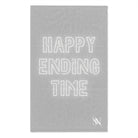 Happy Ending Time Silver Mix & Match Soft Sex Towels | Naughty Lovers’ Gifts