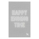Happy Ending Time Silver Mix & Match Soft Sex Towels | Naughty Lovers’ Gifts